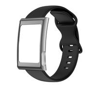 Harikiri Silicone Band Compatible with AMIT Helio Strap with Full Metal Protective Case, Sweat-Resistant Wristband for High-Intensity Training Wear Resistant Adjustable for Women and Men