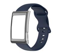 Harikiri Silicone Band Compatible with AMIT Helio Strap with Full Metal Protective Case, Sweat-Resistant Wristband for High-Intensity Training Wear Resistant Adjustable for Women and Men