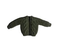 Harilla 1/12 Scale Figure Clothes,Doll Accessories Knitted Cardigan Handmade Sweater Clothing Mini for 6inch Action Figures Doll, Green