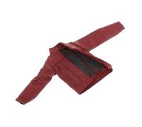 Harilla 1:12 Scale Miniature Biker Coat Mini Leather Coat Suit Retro Stylish Cosplay Fashion Miniature Costume for 6'' inch Figures, red