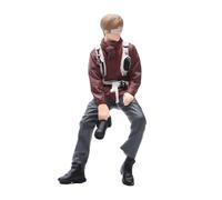 Harilla 1/18 Man Miniature Figure Miniature Scene Figurine Photographer Painted Small Diorama Layout Prop Trains Architectural Models