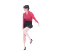Harilla 1/64 Scale Miniature Lady Figure Resin Model Scene Layout Desktop Ornament Business Woman Miniature Figure, Sitting 2.5cm