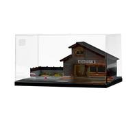 Harilla 1:64 Train Station Model Miniature Building Model Architecture Scene Scene Accessory for Micro Landscape Sand Table Accessory, Station Model