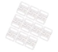 Harilla 10 Pairs Bikini Clips Snap Hooks Bra Strap Clasps Fastener Buckles 14mm, Clear