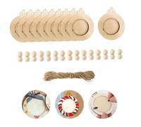 Harilla 10 Pcs Christmas Photo Frames Ornaments Wooden Christmas Tree Hanging Picture Frames Sets DIY Crafts for Family, Couple, Home, Fireplace, Xmas Decor
