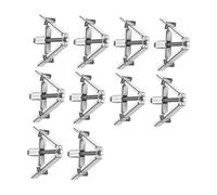 Harilla 10Pcs Concealed Junction Box Repair Devices Parts Easy Installation Electrical Outlet Fixing Device with Support Rod