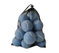 Harilla 12Pcs Tennis Balls with Mesh Bag, Pet Dog Playing Balls, Pressureless Practice Balls for Racquet Sports Entertainment Pet Dog, Blue