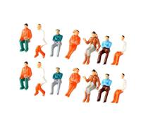 Harilla 14x Hand Painted Figures,Miniature People Figurines Props Scenery Pretend Play Tiny Diorama Figures for Game Dollhouse Indoor, 1 75 Scale