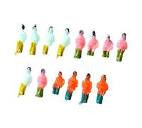 Harilla 14x Hand Painted Figures,Miniature People Figurines Props Scenery Pretend Play Tiny Diorama Figures for Game Dollhouse Indoor, 1 200 Scale
