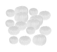 Harilla 15 PCS Foam Pumpkins Polystyrene Pumpkins Carving Painting Artificial Pumpkin Decorations Fake Craft Pumpkin for Halloween Outdoor Wedding Autumn Table Decor, 15pcs-60mm&80mm&120mm