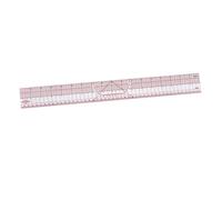 Harilla 18" 45cm Multifunction Garment Ruler - Flexible, Non-Rigid Plastic Sewing Ruler for Fashion Design, Tailoring, Pattern Making & Drawing