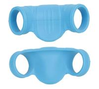Harilla 2 Pieces Catcher Thumb Guard for Baseball Finger Protector, Improves Swing Silicone Batting Finger Cushion Protection Gear, Blue