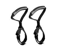 Harilla 2 Pieces Grip Handle Vehicle Adjustable Mobility Aid Standing Aid Car for Disability Help Elderly and Assistance, Black