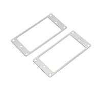 Harilla 2 Pieces Humbucker Pickup with Screws Bridge Pickups Replacement Part Metal Accessory LP Guitars Pickup Mounting Frame, Silver