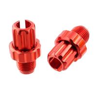Harilla 2Pcs Brake Handle Lever Adjusting Screws, Bike Shifter Cable Adjuster Bolts, Brake Lever Bolts Nuts for Mountain Bike, Red