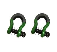 Harilla 2Pcs D Shackles Towing Winch Hooks Easy Open with 3/4" Screw Pin Tow Shackles for Truck Trailer Off Roads Tow Strap, Style L