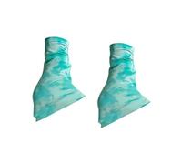Harilla 2Pcs Figure Skating Leg Warmers Decorative over The Boot for Training, Ballet, Green