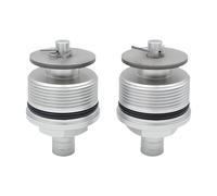 Harilla 2Pcs Front Shock Absorber Screws Motorcycle Adjustable High Performance Cover Cap Replace Parts for MC22 MC19 Accessory, Silver