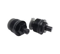 Harilla 2Pcs Front Shock Absorber Screws Motorcycle Adjustable High Performance Cover Cap Replace Parts for MC22 MC19 Accessory, Black