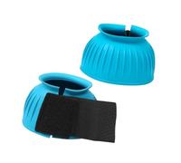 Harilla 2Pcs Horse Bell Boots,Quick Wrap Equestrian Equipment Protection Covers Hoof Care for Running Lunging Training Trails Riding, M 8.6X8.6X8.9CM