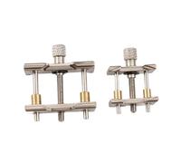 Harilla 2Pcs Watch Movement Fixed Base Watches Case Clamp Adjustable Big and Small Model Watch Repairing Accessory for Hobby Home Use