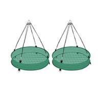 Harilla 2x Bird Seed Catcher Tray Hanging Tray Garden Accessories Essentials Hanging Hoop for Birds Feeder Backyard Outdoor Outside