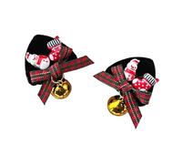 Harilla 2x Christmas Hair Clips Props Decor Hair Pins for Performance Role Play Birthday, Snowman