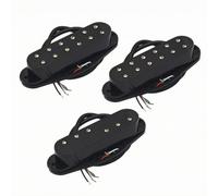 Harilla 3 Pieces Electric Guitar Pickup | Wiring Component, Easy to Install, Pickup with Adjustable Pole Pieces, Black