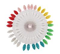 Harilla 30 Pieces Multicolor Tailoring Pin Sewing Decoration Scarf Pins Snagless, Leaf