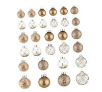 Harilla 30Pcs Christmas Tree Decorations Decorative Xmas Balls Baubles Christmas Ball Ornaments for Party Yard Festival Anniversary, Champagne