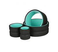 Harilla 4 Pieces Back Arch Wheel with Textured Surface Versatile Back Arch Wheel Supportive Stretcher forAbCore Training