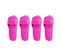 Harilla 4 Pieces Horse Boots Leg Wraps Set Protection Breathable Equestrian Equipment Comfortable Leg Gear Leg Covers for Ourtdoor, Rose pink, M