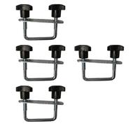 Harilla 4Pcs Roof Box U Bolt Clamp U Bracket Clip Hardware Multi Purpose High Performance Accessories Rooftop Cargo Carrier Rack Bolt, 9 cm
