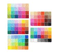 Harilla 5 Boxes Beads Kit for Art Crafts Creative Puzzle Toys 2.6mm Mini Melty Beads Set for Boys Girls Adults Beginners Party
