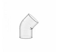 Harilla 5 Pieces Aquarium Elbow Tube Hose Connector Module Transparent Acrylic Invisible Waterproof Leak Compatible Customizable Filtration, 4 Pcs