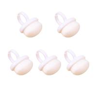 Harilla 5 Pieces Nails Art Dust Brush Gel Dust Cleaning Brush Makeup Brushes Manicure Tools Soft Buckle Brush for Women Acrylic Nails, White