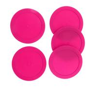 Harilla 5 Pieces of Air Hockey Replacement Pucks, 62mm Pucks for Tabletop Equipment, Pink