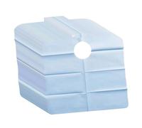 Harilla 50x Adult Bibs Absorbent Comfortable Convenient Waterproof Clothing Protectors for Elderly Senior Women Men Eating Drinking, Blue 45x53cm