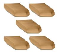 Harilla 50x Kraft Paper Cat Dog Food Bowls Pet Dish Snack Container Lightweight 6x2.6x3.8inch for Indoor Outdoor Use Eco Friendly