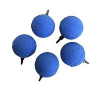Harilla 5x Aquarium Bubbler 2 inch Round Mineral Material for Hydroponics Simple Assembly Replacement Air Diffuser, Blue