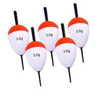 Harilla 5x Fishing Floats Buoys Foam Floats EVA Bright Color Oval Slip Bobbers High Buoyancy for Trout Catfish Bass Rock Fishing, 3g