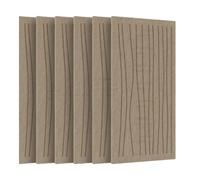 Harilla 6Pcs Acoustic Panels Soundproof Wall Panels Versatile Modern Decorative Sound Absorbing for Noise Reduction for Office, Dark Camel Color