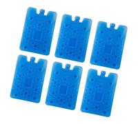 Harilla 6Pcs Ice Boxes Ice Blocks Sturdy Freezer Packs Convenient Portable Cooling Packs for Camping Travel Outdoor Family, Blue Snowflake