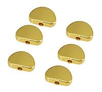 Harilla 6x Tuning Key Buttons Button DIY for Acoustics/E Guitar Gold