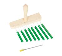 Harilla 8 Note Hand Chime Wind Chime Bell, Sensory Toy, Early Learning,Kids Musical Instrument Percussion Instruments for Gifts, Green