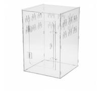 Harilla Acrylic Habitat Transparent Reptile Enclosure Breeding Box Small Animal Cage Secure Lid Optimal Ventilation Suitable for Bedroom Home Decor, Double Door Large