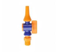 Harilla Adjustable Nozzle Flat Head Water Jet Nozzle Air Blow Nozzle Spray Pattern Nozzle Quick Control On Off Body Suitable for Machine Cleaning Assembly Line Usage, 1/8 3MM, Round With Switch