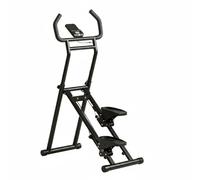 Harilla Adjustable Stepper Cardio Exercise Machine with Smooth Motion Silent Pulley and Metal Construction Suitable for Home, Black