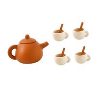 Harilla Afternoon Tea Party Toy Role Play Kitchen Developmental Kitchen Playset Tea Party for Preschool Boys Girls Kids Birthday Gift, no tray