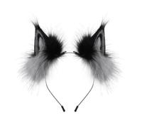 Harilla Animal Ears Headband Soft Adjustable Wire Headband with Feline Ears One Size Fits Hair Accessory for Cosplay, Festivals